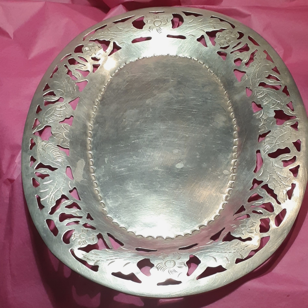 Caged cordial glasses and tray. Vintage - Picture 3 of 9